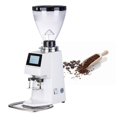 110V - 220V Touch Screen เครื่องบดกาแฟเชิงพาณิชย์วัสดุอลูมิเนียมอัลลอยด์