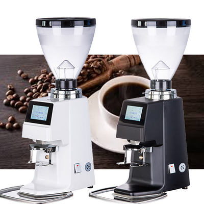 เครื่องบดกาแฟแบบสัมผัสหน้าจออลูมิเนียมอัลลอยด์ 370W พร้อมแผ่นเจียร 64 มม