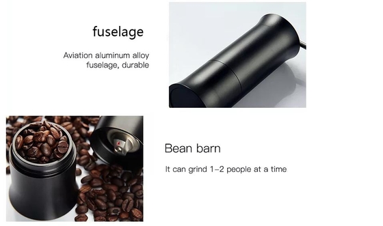 เครื่องบดเมล็ดกาแฟแบบพกพา ขนาดเล็ก Homeuse Coffee Bean Grinder
