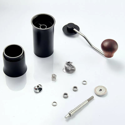 Horn Shaped Aluminium Alloy Metal Body Press Hand Coffee Grinder Stainless Steel Core