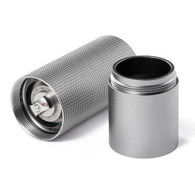 Single Dose Titanium Coating Aluminium Manual Coffee Beans Grinders Industry Conical Burr
