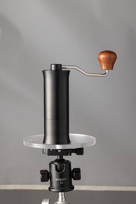 Conical Burr Wood Single Dose Manual Hand Crank เครื่องบดกาแฟ