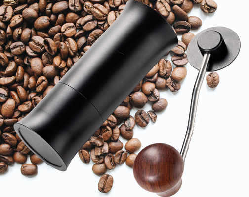 ถั่ว เครื่องทำข้าว Crank เครื่องบดกาแฟ Burr Grinding Espresso Blender