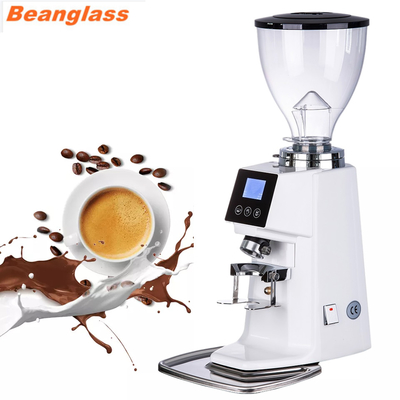 เครื่องบดกาแฟเอสเปรสอลูมิเนียมอัลลอยด์ 64 มม. เครื่องบดแบบจอสัมผัสแบบเสี้ยนแบน