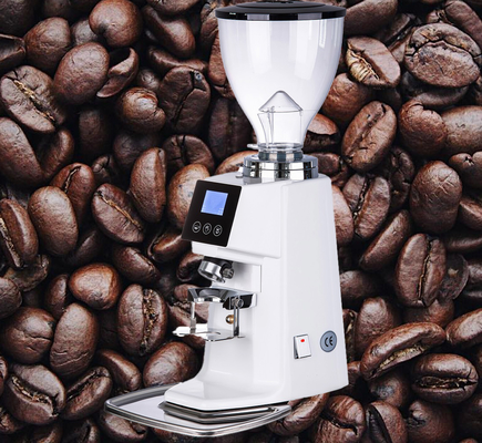 อลูมิเนียมอัลลอยด์ / ABS เครื่องบดเอสเปรสโซ Electric Flat Burr Coffee Grinder