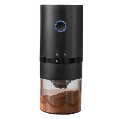 เครื่องบดเมล็ดกาแฟไฟฟ้าแบบพกพาขนาดเล็กแบบ Conical Burr พร้อมการตั้งค่าการบดแบบหลายระดับ