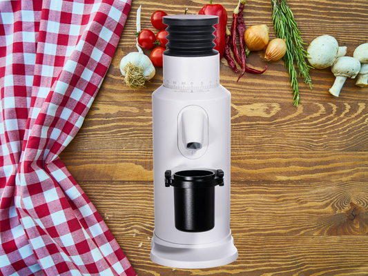 เครื่องบดถั่วกาแฟเหล็กอัลลูมิเนียม ด้วยระยะที่กําหนดเอง 110V-220V 120g
